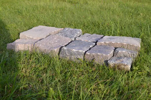 Rectangular square granite slabs
