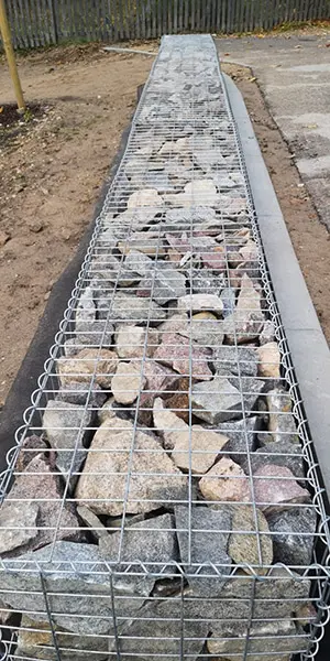 stone chips for filling gabion